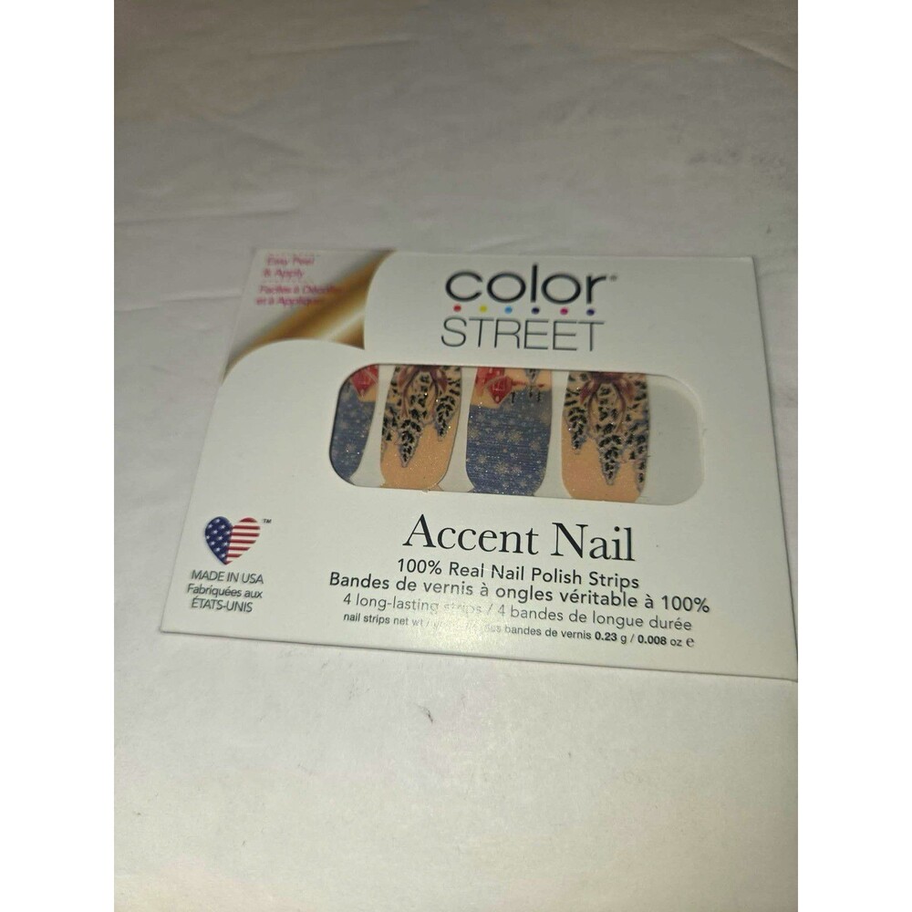 Color Street Glitter Accent Nail Polish Strips Self-Adhesive Oh, Deer FSS127
